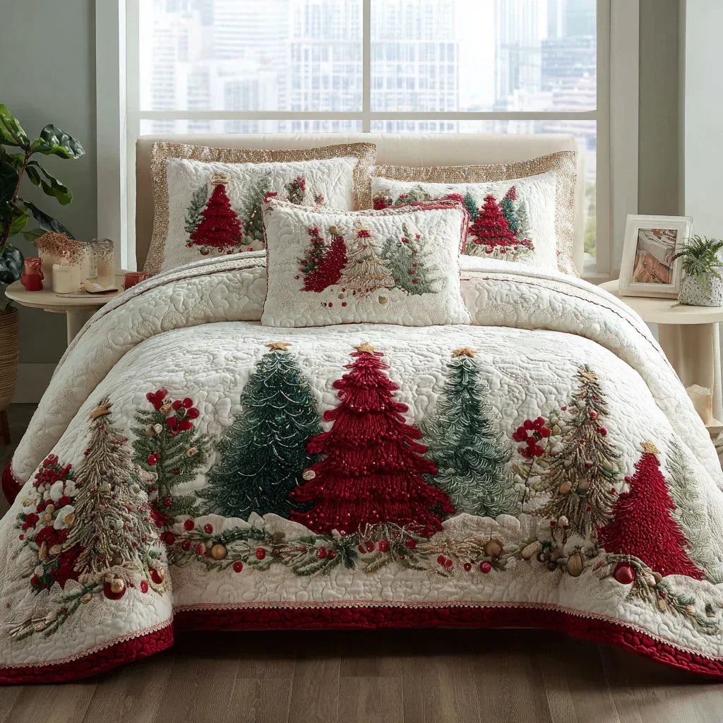 3-piece quilted bedding set - Winter miracle — view 1