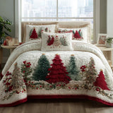 3-piece quilted bedding set - Winter miracle — view 1