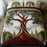 3-piece quilted bedding set - Tree of Life — view 4