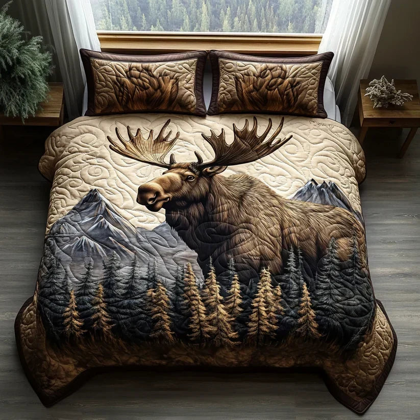 3-piece quilted bedding set - Forest animals — view 4