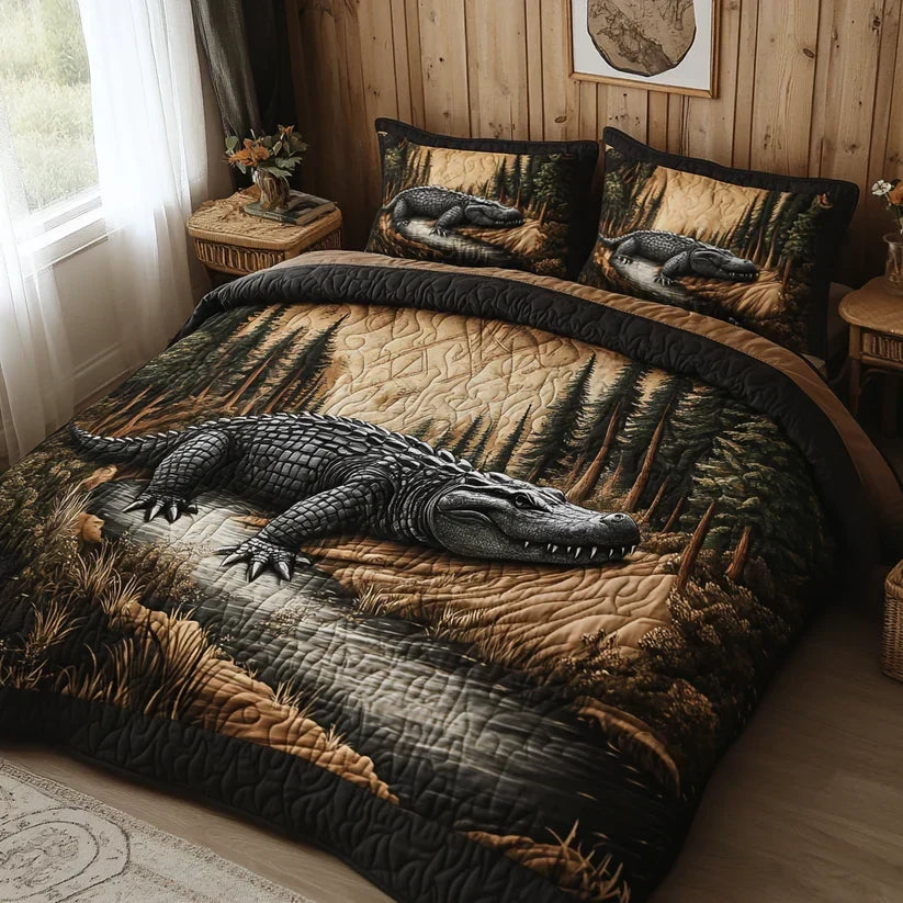 3-piece quilted bedding set - Forest animals — view 6