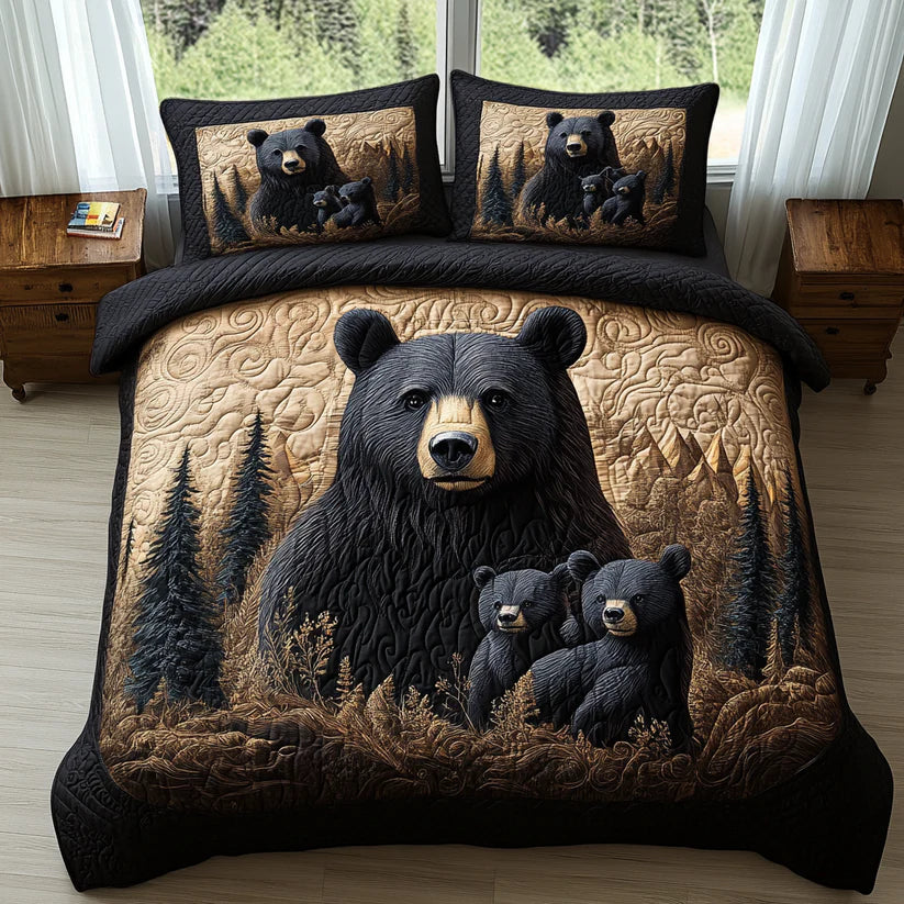 3-piece quilted bedding set - Forest animals — view 7