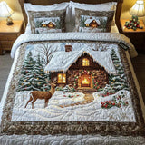3-piece quilted bedding set - cosy haven — view 1