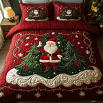 3-piece quilted bedding set - Santa’s Workshop — view 1