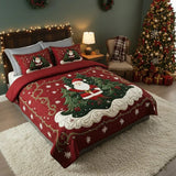 3-piece quilted bedding set - Santa’s Workshop — view 2