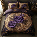 3-piece quilted bedding set - Rosa purple — view 3