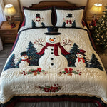 3-piece quilted bedding set - Snow Friends — view 1