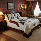 3-piece quilted bedding set - Snow Friends — view 2