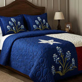 3 Piece Quilted Bedding Set - Stolz Texas — view 3