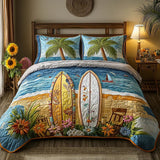 3-piece quilted bedding set - Breezy Island — view 1