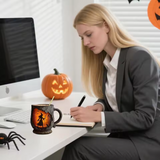 3D Halloween mug - with witch and cat pattern — view 3