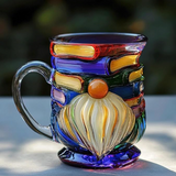 3D dwarf mug for book lovers — view 1