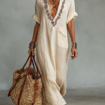 Aaliyah - Embroidered Shirt Dress — view 2