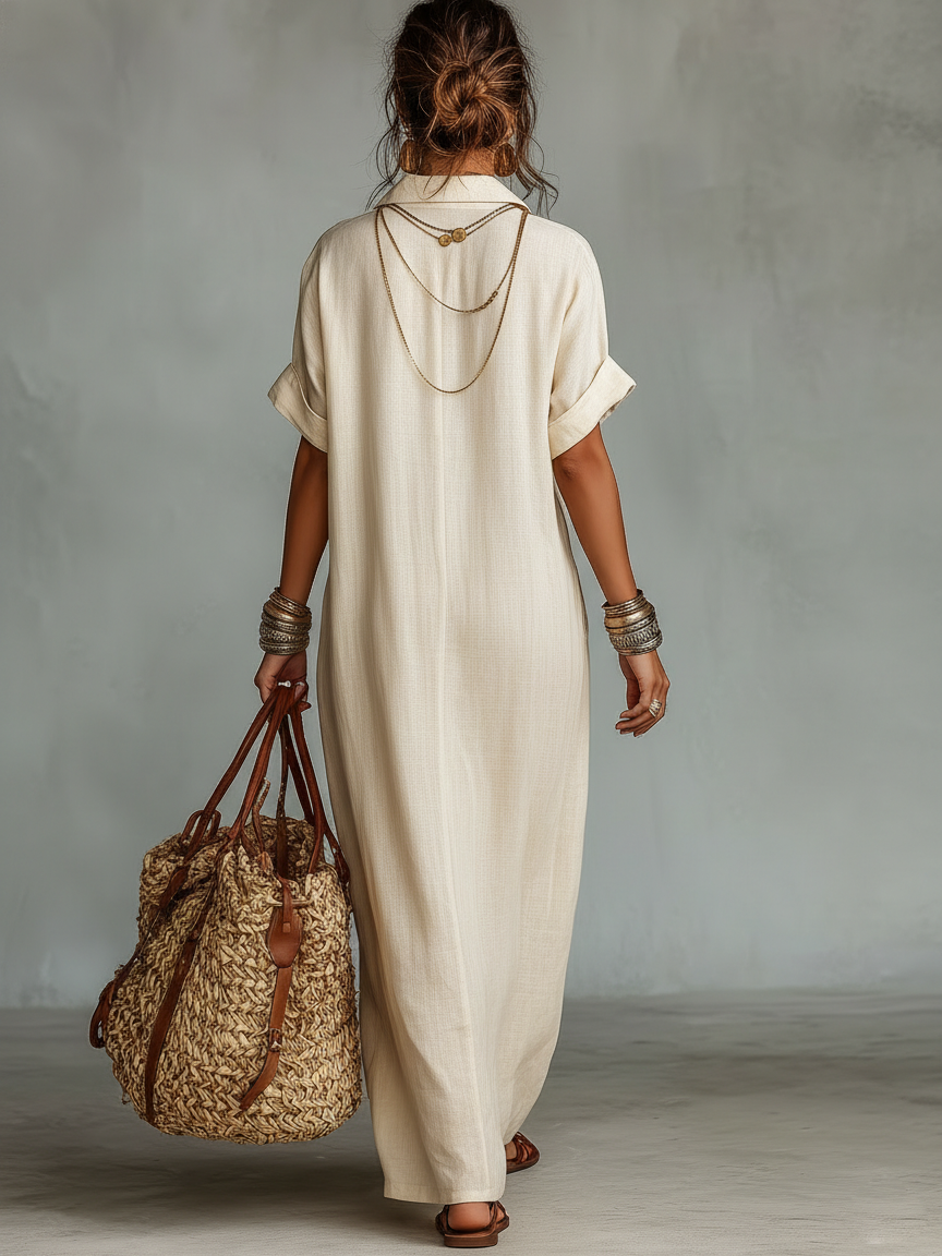 Aaliyah - Embroidered Shirt Dress — view 3