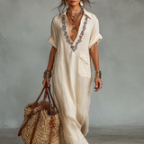 Aaliyah - Embroidered Shirt Dress — view 6
