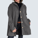 Abigail - Corduroy Hooded Cardigan — view 1