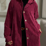 Abigail - Corduroy Hooded Cardigan — view 2