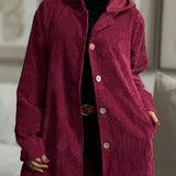 Abigail - Corduroy Hooded Cardigan — view 2