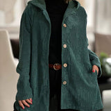 Abigail - Corduroy Hooded Cardigan — view 4
