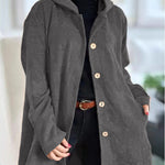Abigail - Corduroy Hooded Cardigan — view 11