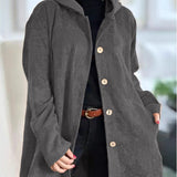 Abigail - Corduroy Hooded Cardigan — view 11