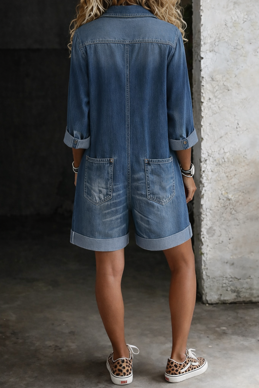 Abigail - casual overall shorts — view 3