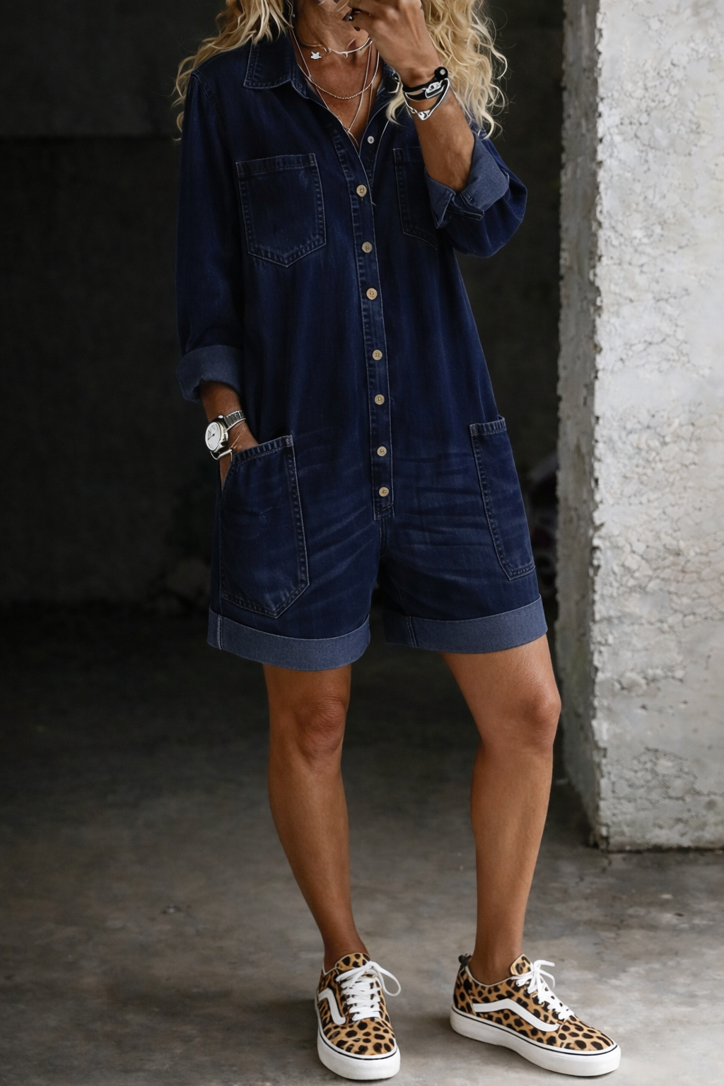 Abigail - casual overall shorts — view 4