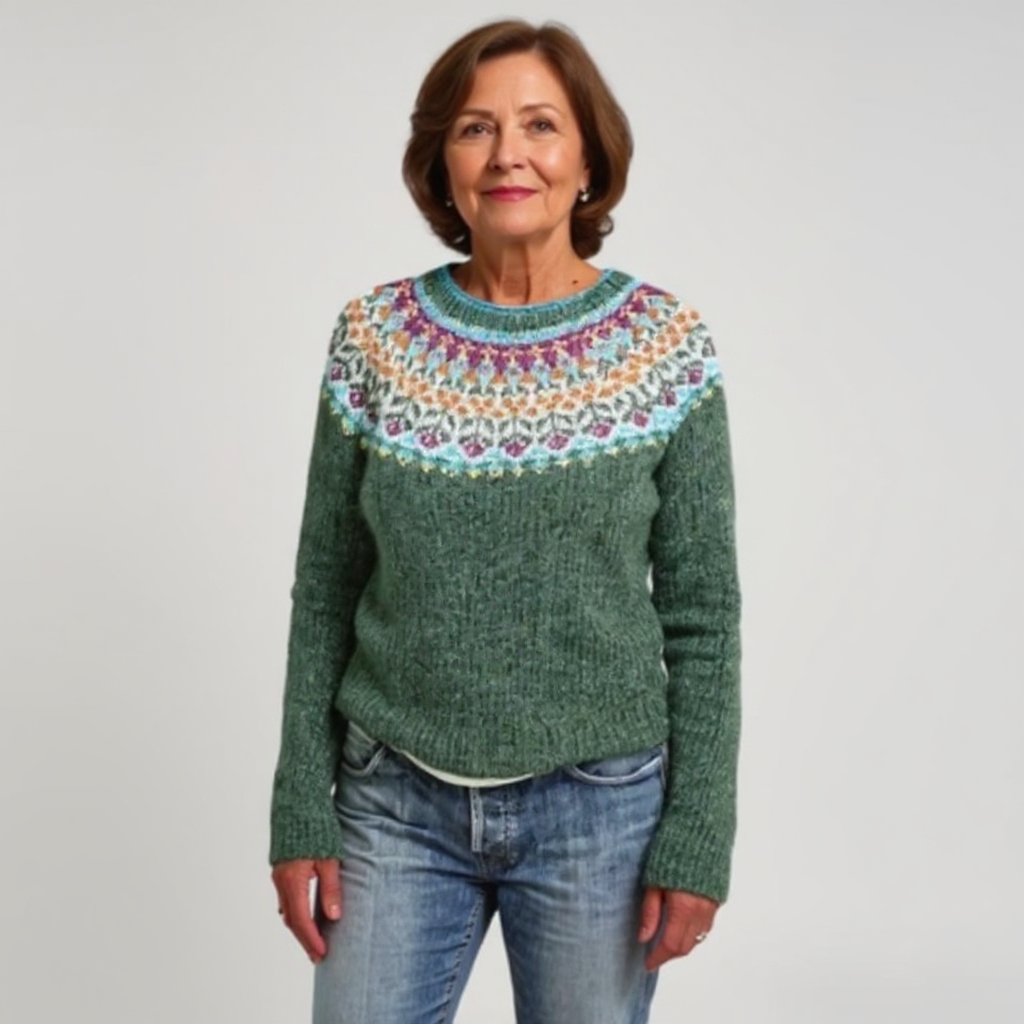 Abigail - Retro Knitted Sweater — view 2