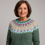 Abigail - Retro Knitted Sweater — view 4