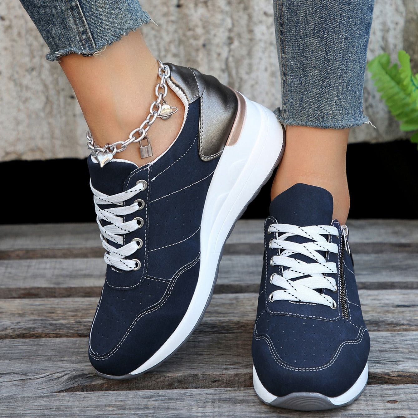 Adalynn - Zip Up Sneakers — view 2
