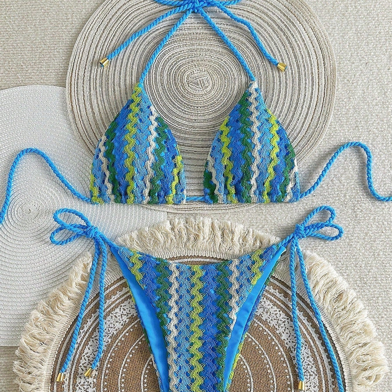 Adalynn - Crochet Look Triangle Bikini — view 1