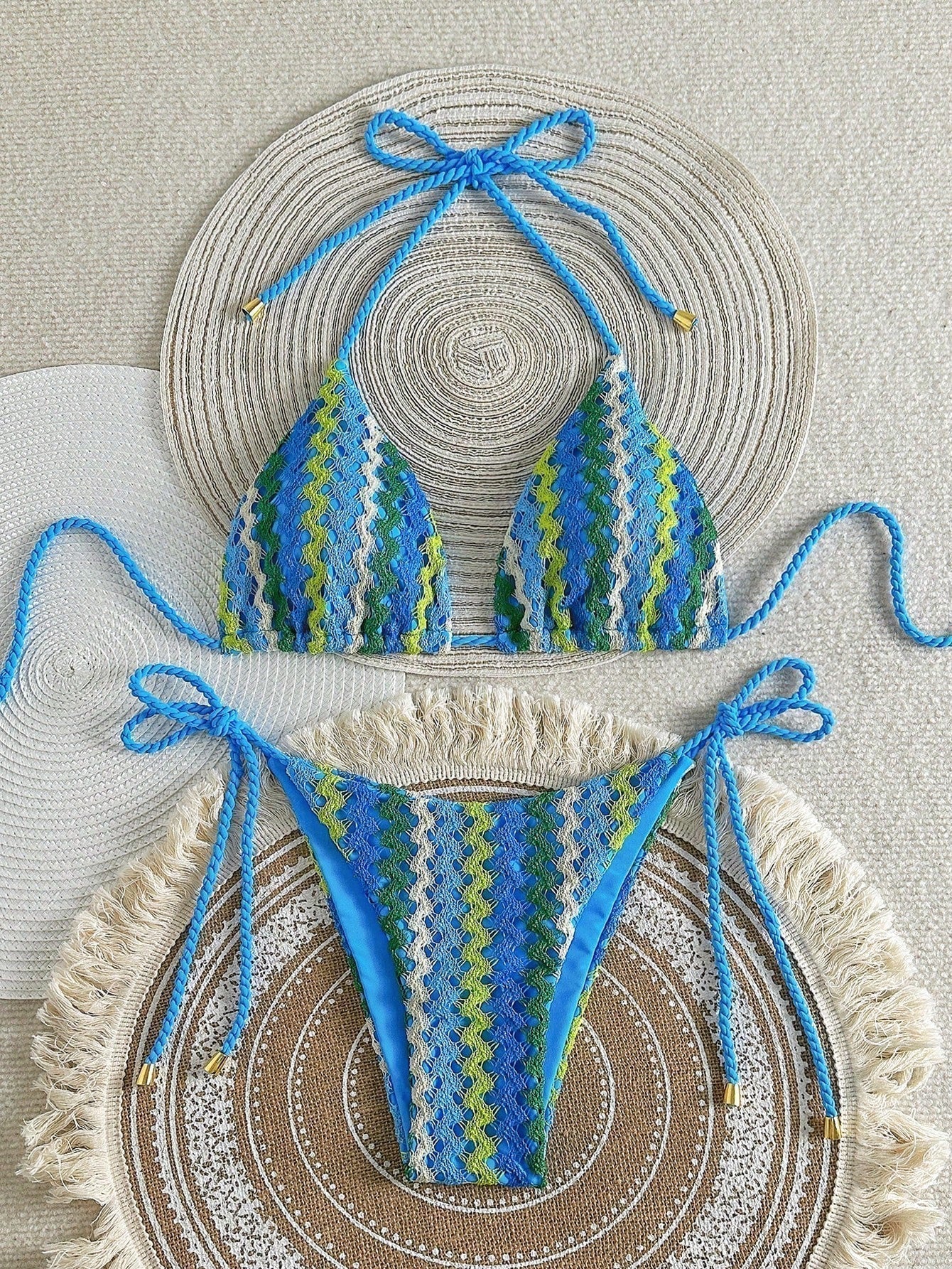 Adalynn - Crochet Look Triangle Bikini — view 1