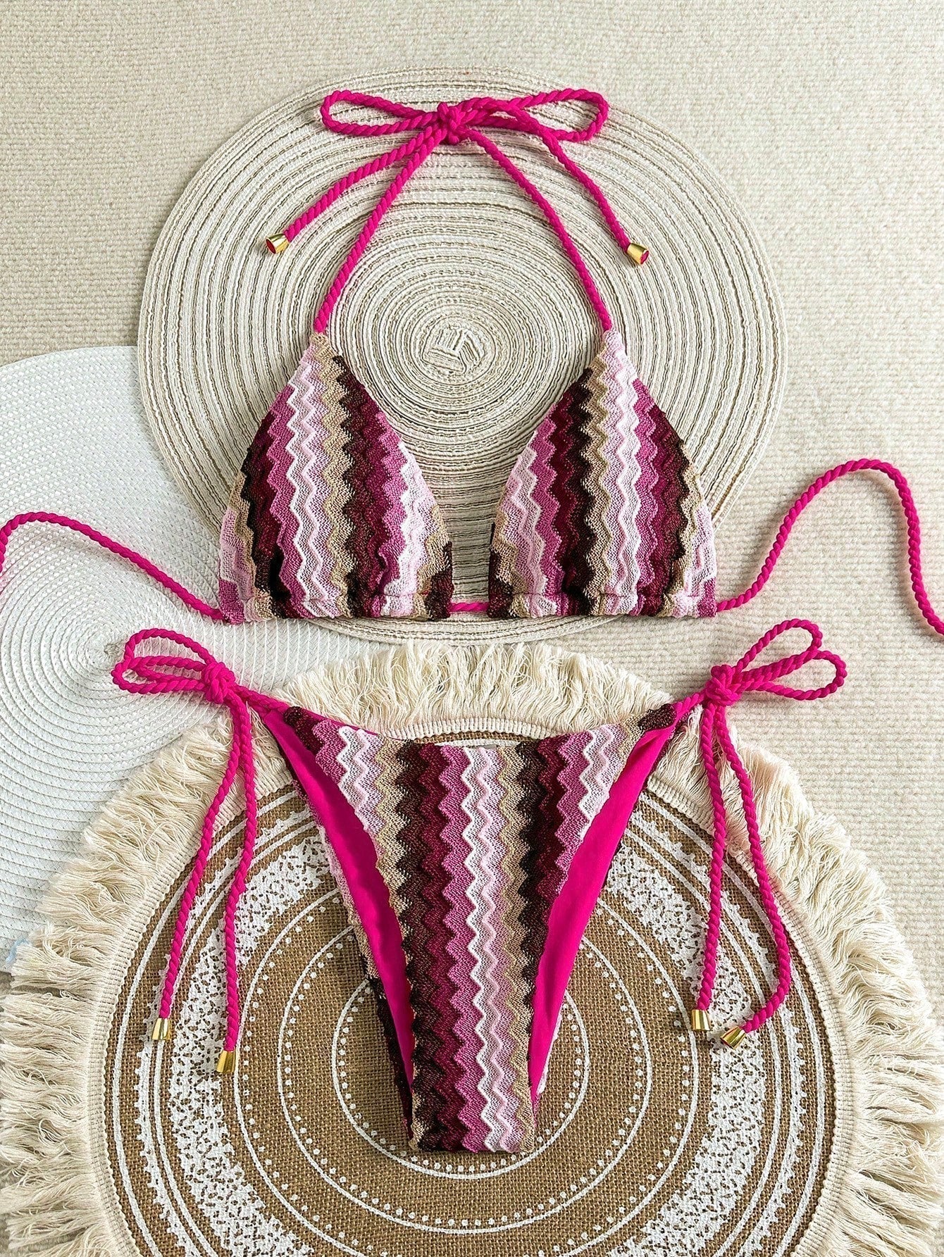Adalynn - Crochet Look Triangle Bikini — view 2