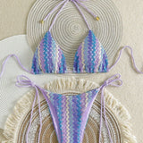Adalynn - Crochet Look Triangle Bikini — view 3