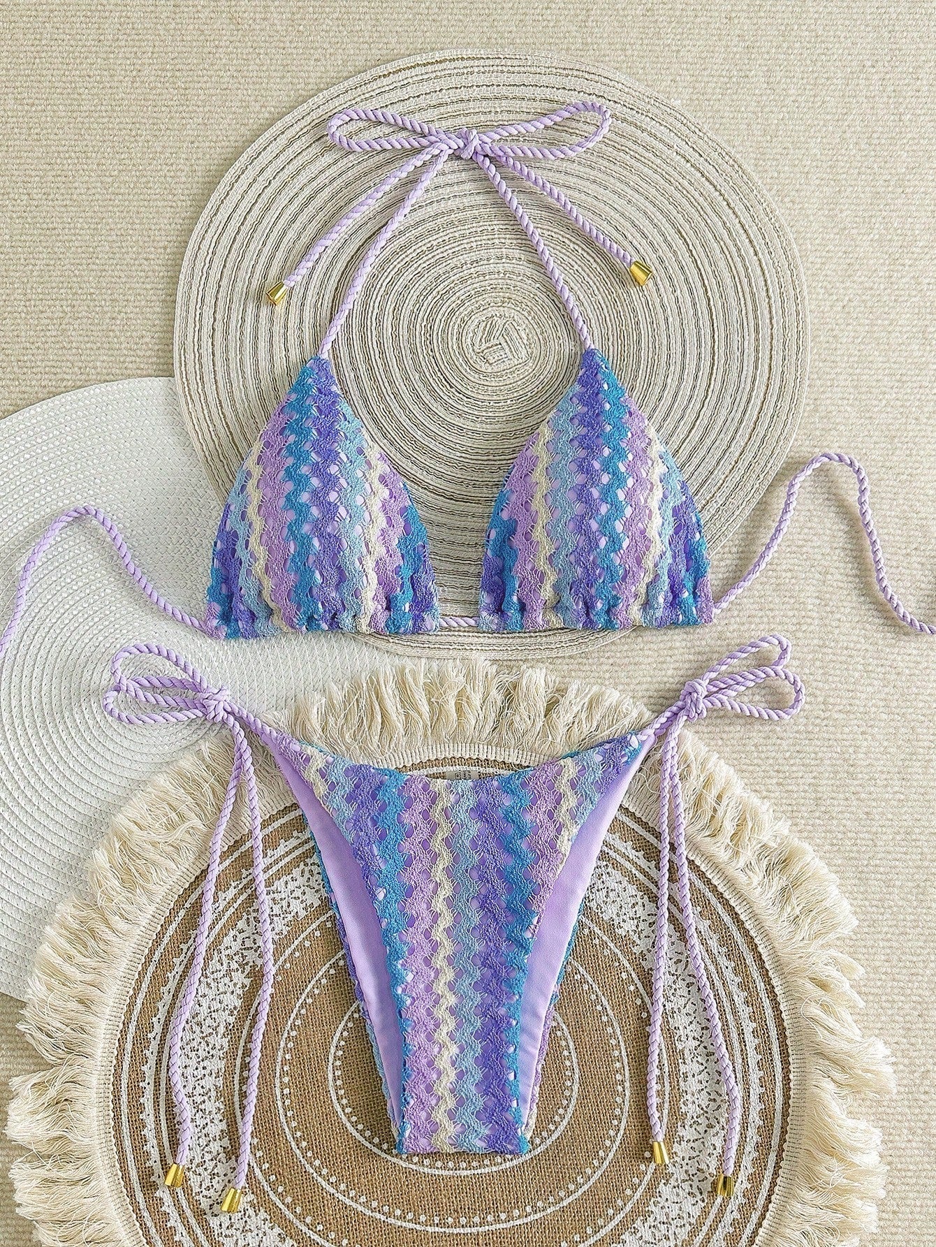 Adalynn - Crochet Look Triangle Bikini — view 3