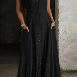Adalynn - long denim dress — view 4
