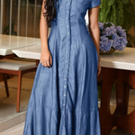 Adalynn - long denim dress — view 8