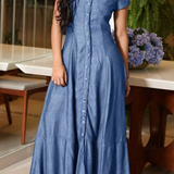 Adalynn - long denim dress — view 8
