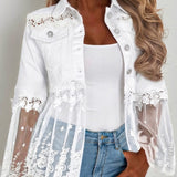 Addison - Lace panel jacket — view 1