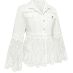 Addison - Lace panel jacket — view 3