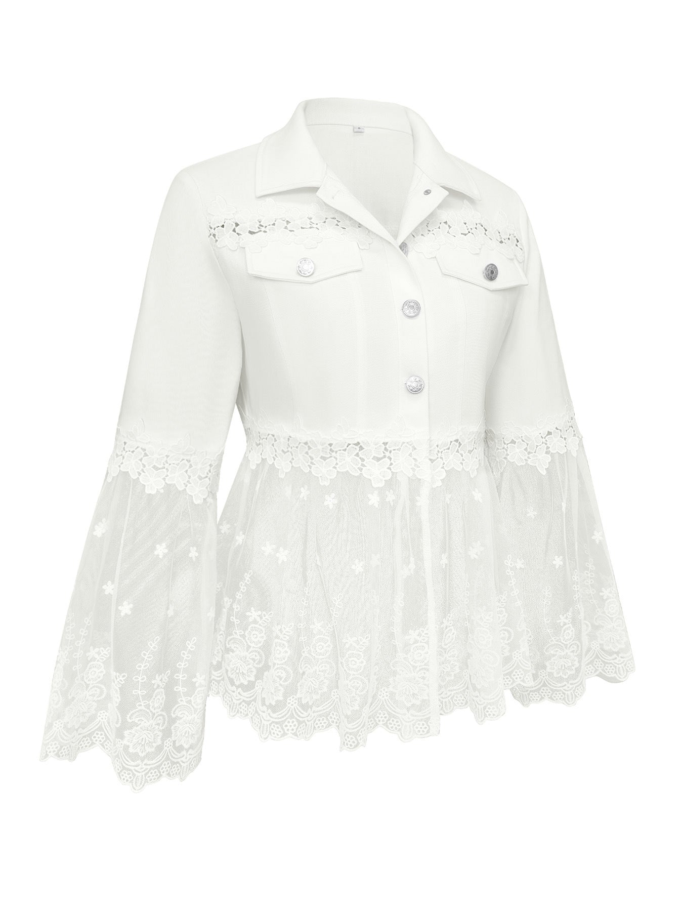 Addison - Lace panel jacket — view 3