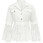 Addison - Lace panel jacket — view 4