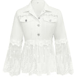 Addison - Lace panel jacket — view 4