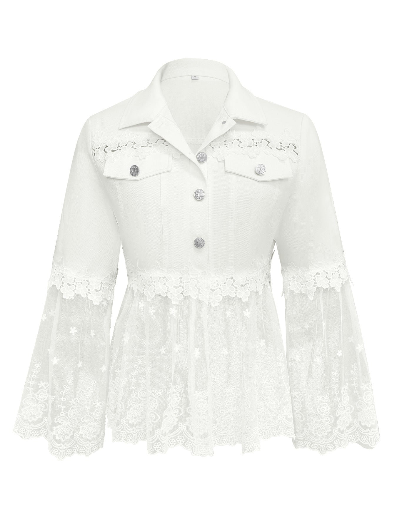 Addison - Lace panel jacket — view 4