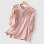 Adeline - elegant button front blouse — view 1