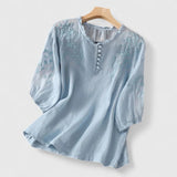 Adeline - elegant button front blouse — view 3
