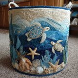 Quilted laundry basket — Shell Shine