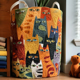 Quilted laundry basket — Purrfect Posse