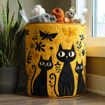 Quilted laundry basket — The Cat Crowd