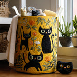 Quilted laundry basket — Meow Mingle